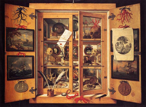 Le Cabinet de curiosités par Domenico Remps (1690) - Florence