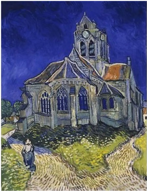 Vincent Van Gogh glise d'auvers sur Oise 