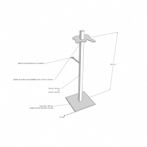 plan 3D pour la ralisation d'un socle sur mesure pour sculpture 
